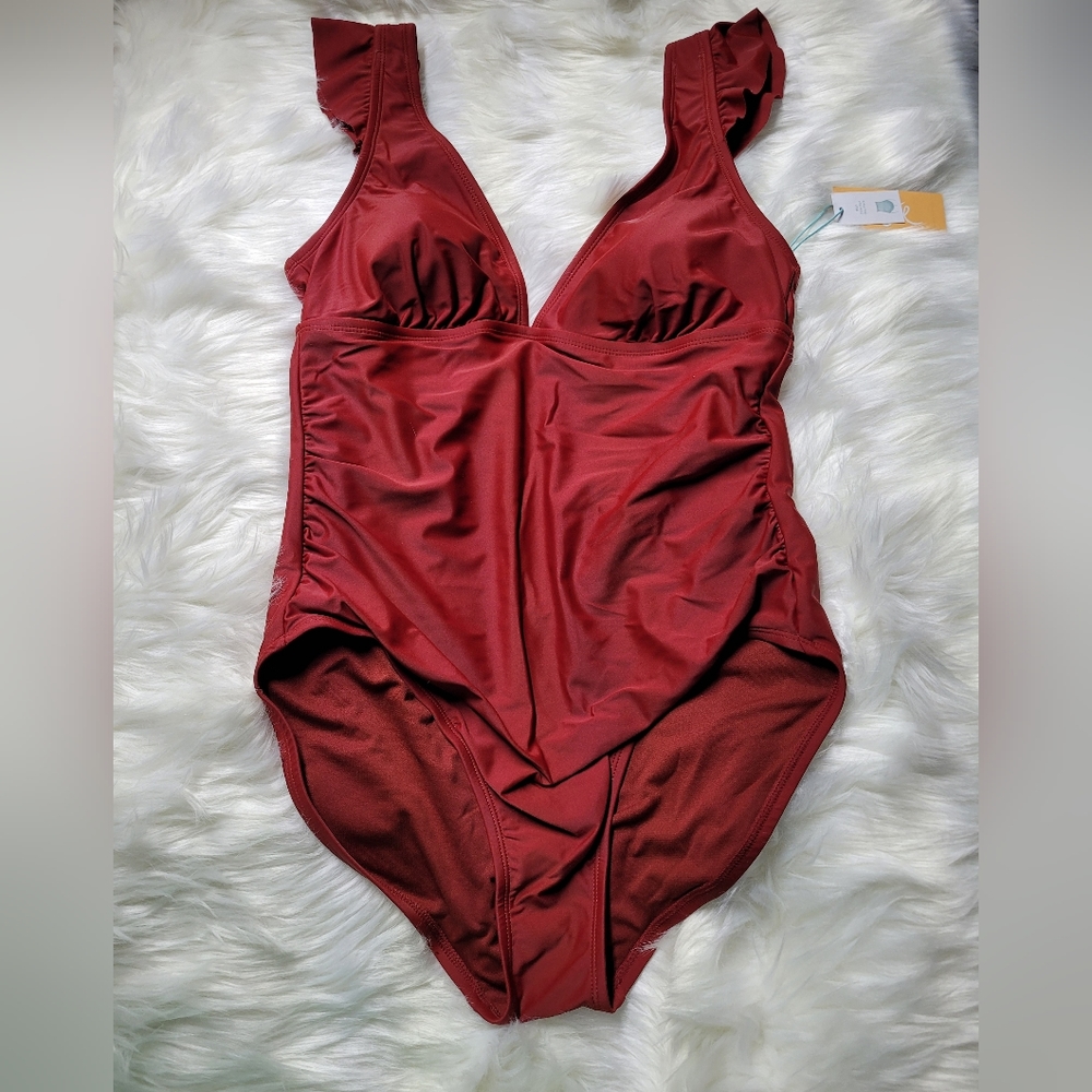 Womens Red Swimsuit